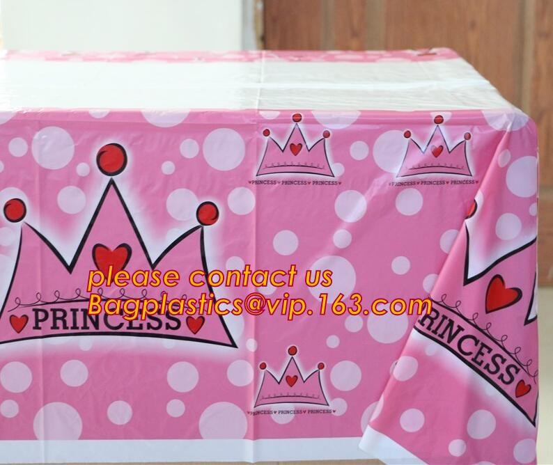 WHOLESALE DISPOSABLE PE PRINTED POLKA DOTS PARTY TABLE CLOTH, TABLE COVER,1PCS/BAG,600BAGS/CTN,SEASONAL PACKAGING TPU EV