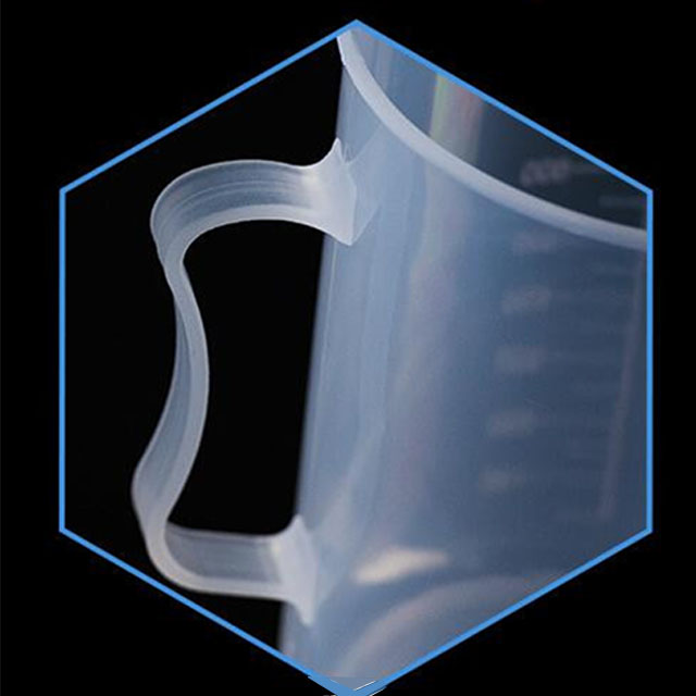 PP Liquid Plastic Graduated Measuring Cups with Pitcher Handles 250ml 500ml (Pack of 6)