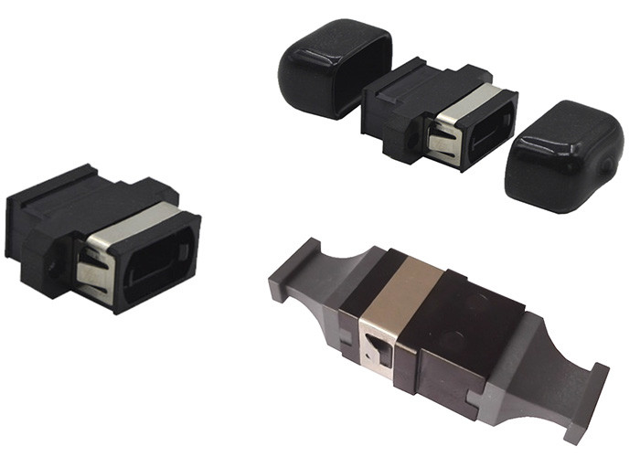 Plastic Fibre MPO Adaptor / MPO Ferrule MPO Adapter For 40G Network Upgrade