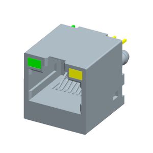HULYN RJ45 Jack, CAT6 Connector RJ45 Modular Jack Connector,with LEDs