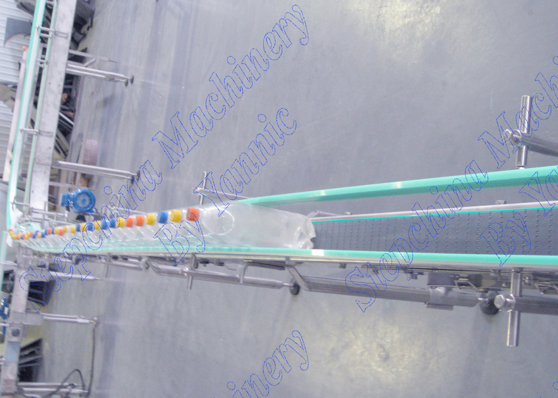 Designed Conveyor Systems / Modular Belt Conveyor Systems For Bottled Water Transportation
