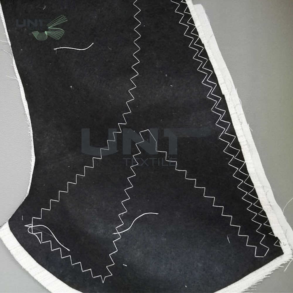 Woven Chest Piece Garments Accessories Polyester Fabric With Non Woven Felt