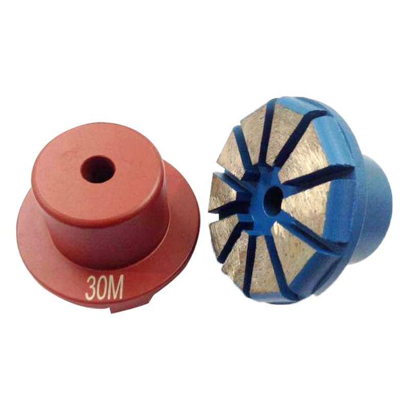 10mm Ground Grinding Metal Bond Tooling With 10 Segments Concrete Grinding Plugs