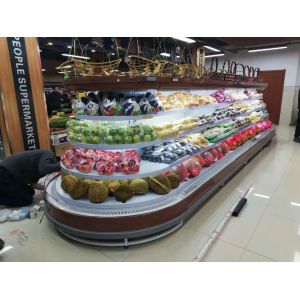 4 Side Round Refrigerated Island Merchandiser With Dixell Digital Temperature