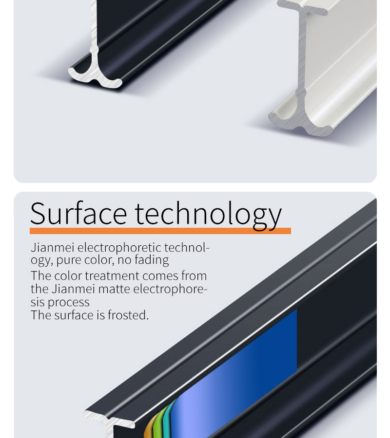 Ceiling Bendable Silent Curtain Track Curved For Shower Room