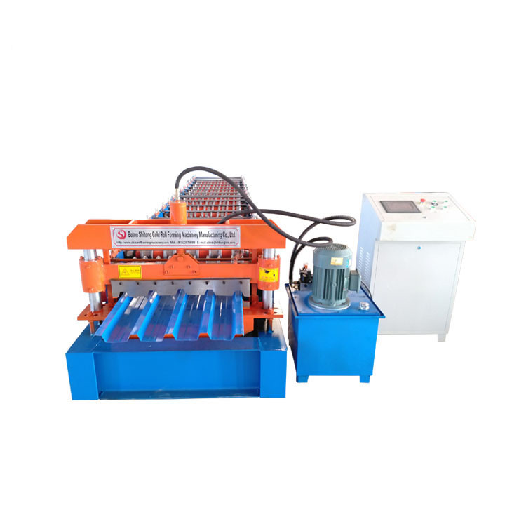 0.3-0.8mm Hydraulic Cutting Metal Roofing Sheet Roll Forming Machine for sale