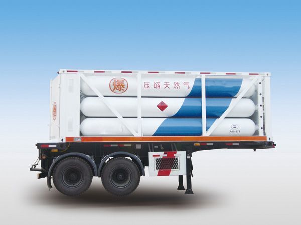 12 Tubes 2 Axles Lh2 Tube Skid Semi-Trailers for 12000L