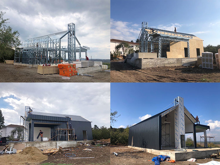 Prefab Light Steel Frame House Hotel Unit Optimal Integration With Landscape