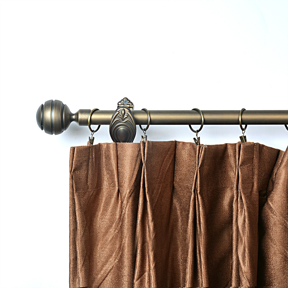 22mm Curtain Rod Finials Coffee Color Home Single And Double Bracket