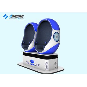 Amusement Park Virtual Reality Simulator 9D 2 Seats With Luxury Controller