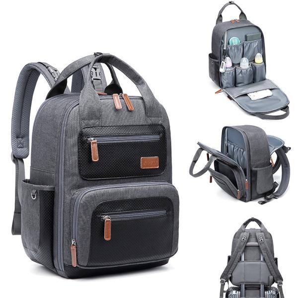 Luxury Mommy Travel Waterproof Baby Diaper Backpack Multifunctional Laptop Bag
