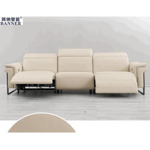 BN Customizable Functional Sofa with Top Layer Cowhide and Switch Panel Design