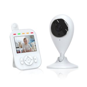 2K 2.8 Inch LCD Split Screen Baby Monitor For Twins Two Way Audio With Night Vision