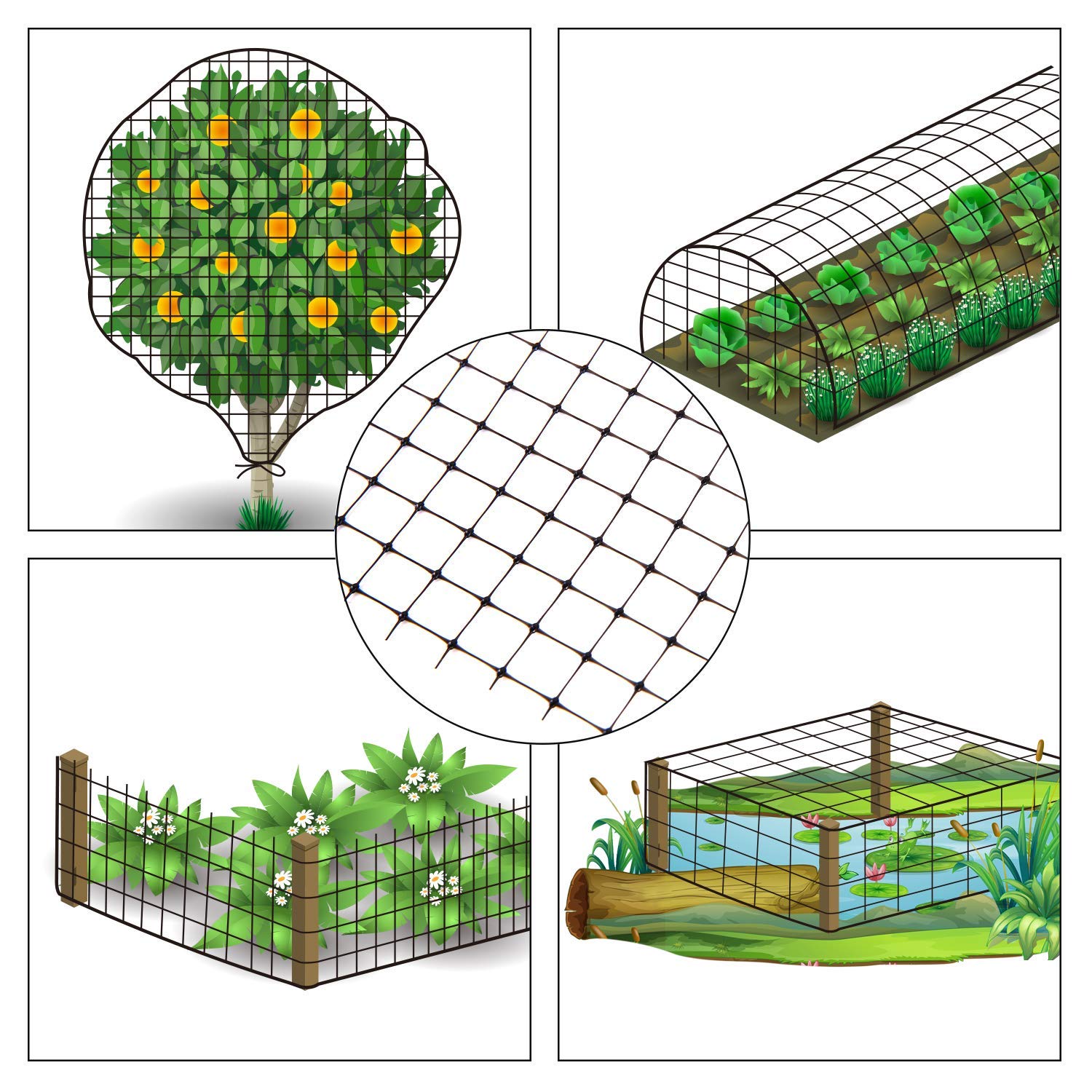 PP/HDPE Plastic Net Garden Mesh Keep Your Vegetables Safe and Sound with HDPE PP