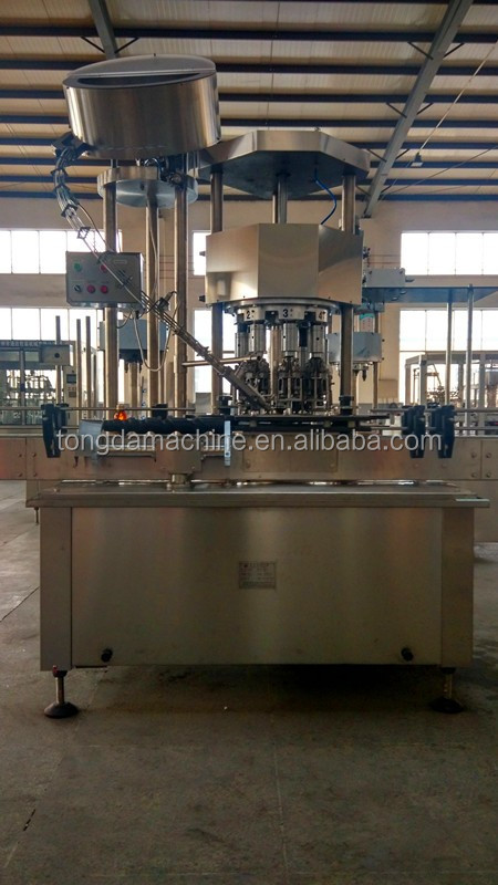 capping machine for glass bottle, aluminium cap sealer for small bottling plant