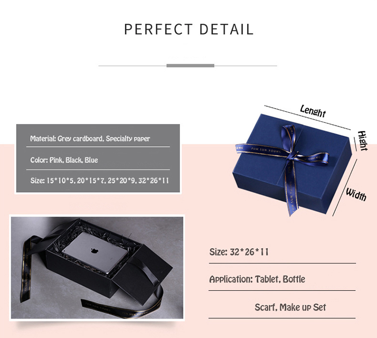 ODM Christmas Valentines Day Chocolate Gift Packaging Boxes With Bags Ribbons
