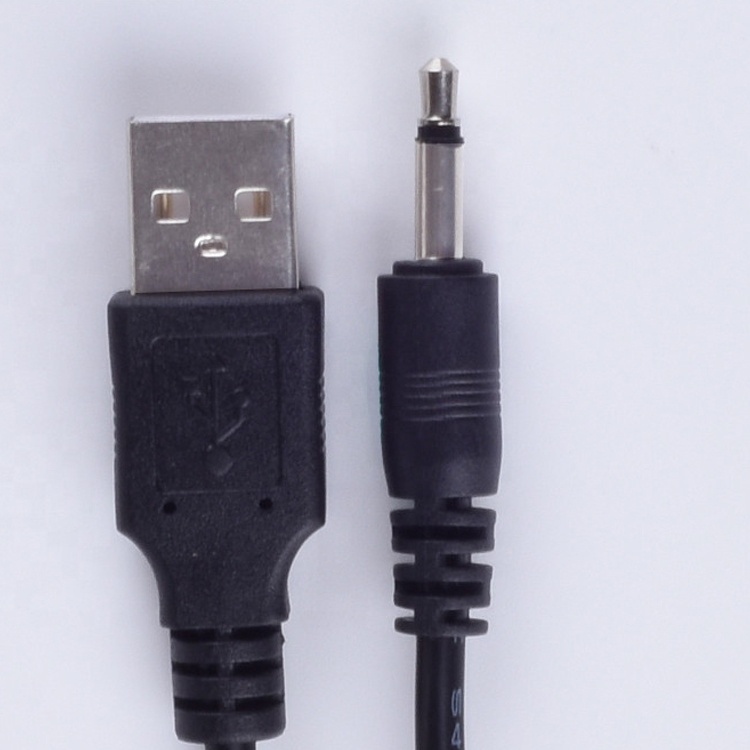 1M USB to 3.5mm 2 ploes Aux Audio Jack Connector Charging Cable for Speaker Phone