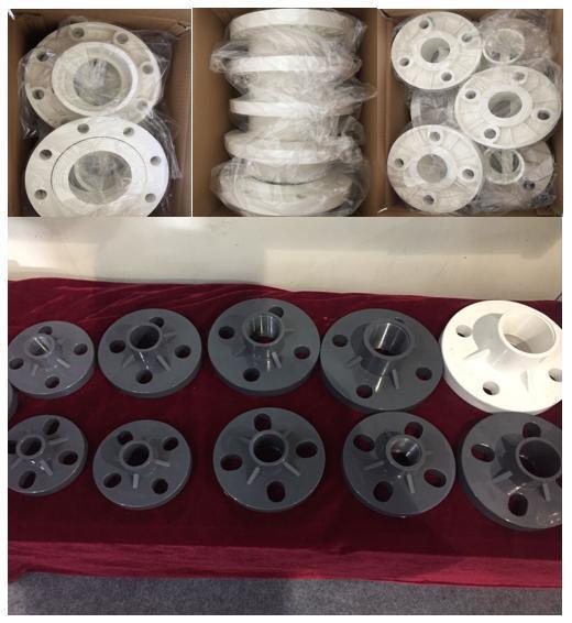 China Plastic PVC UPVC ANSI Standard Sch40 Sch80 Flange for Water Pipe