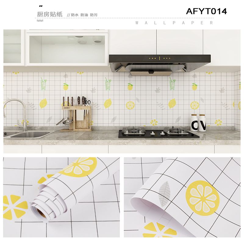 Easy to Install 3D Tile Sticker Self-Adhesive PVC Backsplash Wallpaper for Kitchen and Bathroom