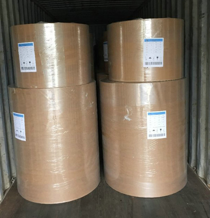 FDA Certified Brown Kraft Paper Board 250gsm 300gsm Food container Paper Roll