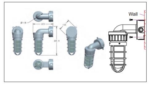 10-40W Explosion Proof Led High Bay ATEX AC100-277V