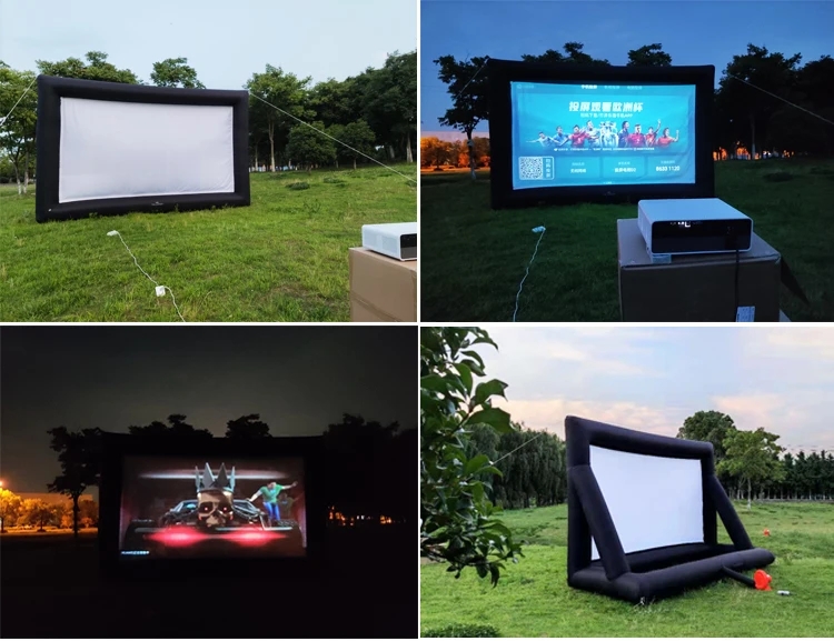 Outdoor Inflatable Movie Screen Wholesale Customized Size Outdoor Movie Screen Rear Projection
