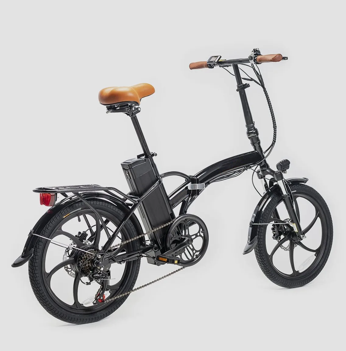 Adult Electric Folding Bike 20 Inch 6 Speed 36V 250W E Bike With LCD Display