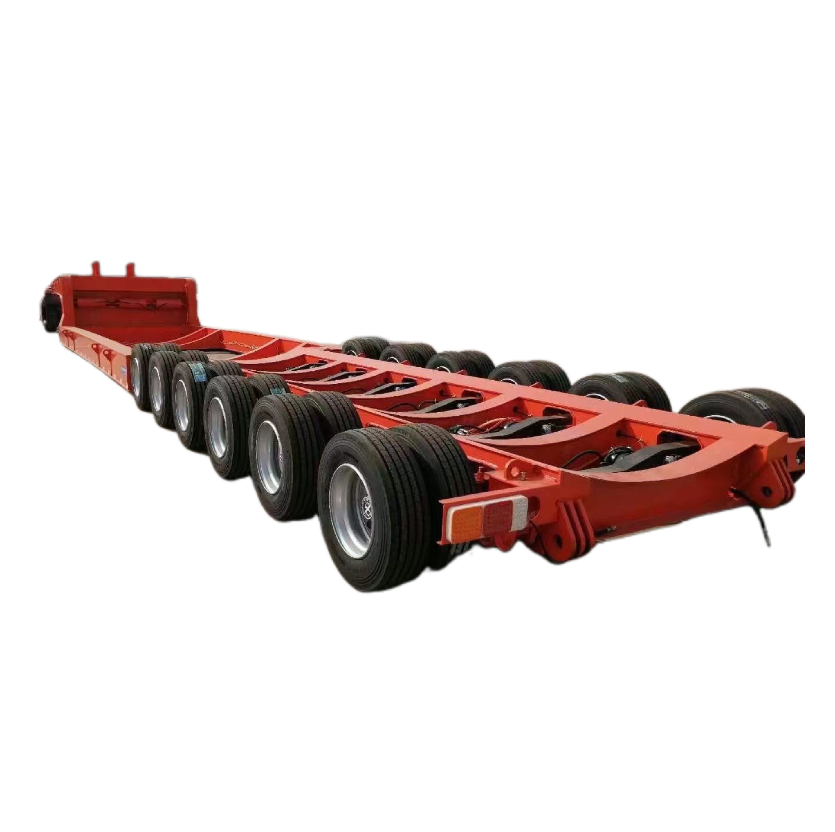 Max Payload 100 Tons CiMC 6-axis 60 T 80 120 tons lowbed semi trailer with Standard 28Ton Landing Gear