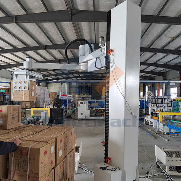 Advanced PLC And HMI Control System Robotic Palletizer for and 6-7 Kg Air Usage