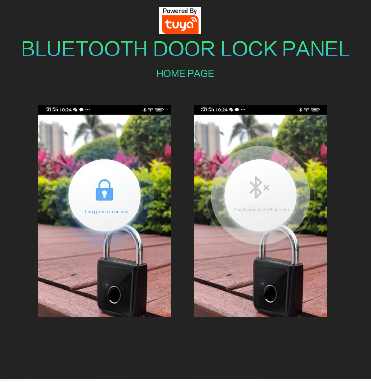Tuya Smart Keyless Fingerprint Door Lock Phone Control Open Smart Mini