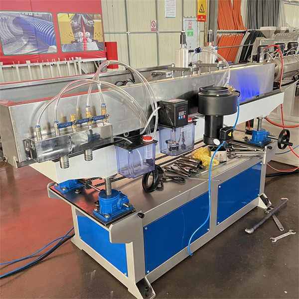 Electrical Single Wall Corrugated Pipe Machine High Speed HDPE Plastic Pipe Extrusion Line