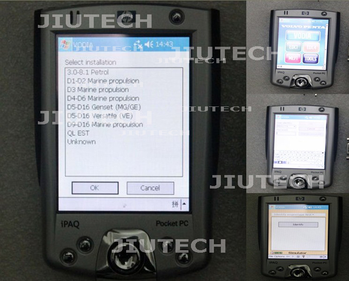 Industrial vocom Engine Diagnostic Scanner , Penta With PDA Version