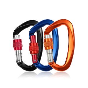 Customized Locking Carabiner Clips for Heavy Industry Climbing and Hammock Safety Hook