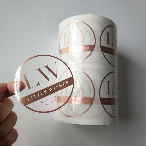 Clear Plastic Cosmetic Transparent Vinyl Sticker Paper Printing