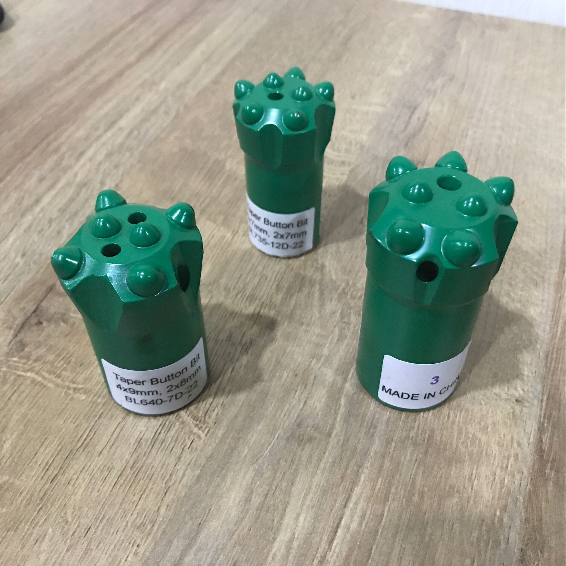 11 Deg Taper Button Drill Bit For Rock, Hex 22 Rod, Forging Processing Type