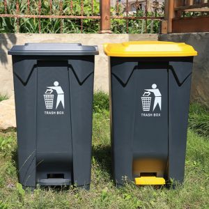100L 660L 1100L Outdoor Garbage Can Plastic Garbage Containers
