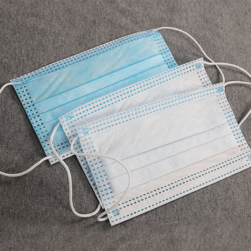 Non Woven Disposable Face Mask Size 17.5 * 9.5cm For Personal Protection