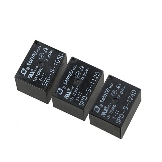 Hot selling relays SRD-S-105D SRD-S-112D SRD-S-124D 5V12V24V 10A 5pin DIP original