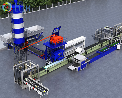 7000*1000*1800mm Wet Cast Machinery With PLC Control System