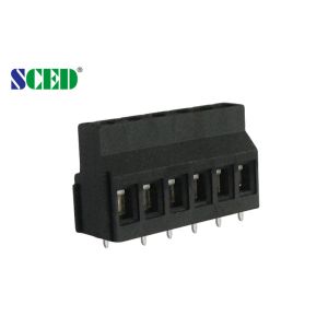  5.08mm 10A 300V PCB Terminal Block Electrical With Right Angle Wire Inlet Manufactures