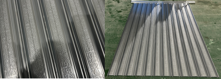 shutters with embossing