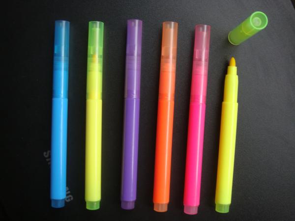 Giveaway Custom logo Advertising multi color erasable white highlighter marker