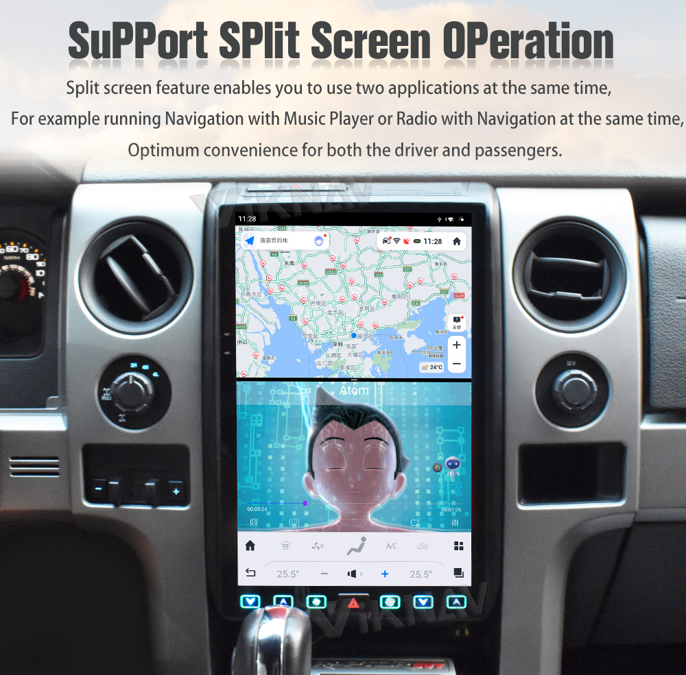 Android 13 Car Multimedia Player Radio For Ford Raptor F150 09-12 8+128G Head Unit Touch Screen Carplay