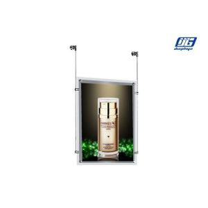 CRD A2 Dual Sided Displaying Clear Frame Hanging Type Crystal LED Light Box