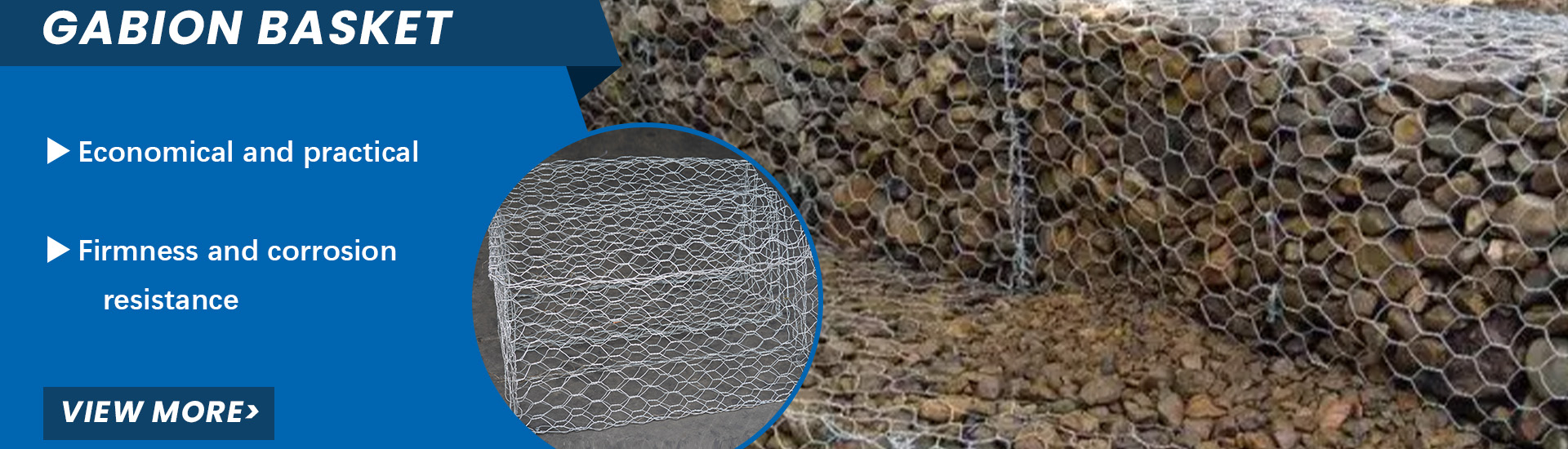 60x80mm Galvanized/PVC Coated Hexagonal Wire Netting Gabion Box for Your Sample Needs