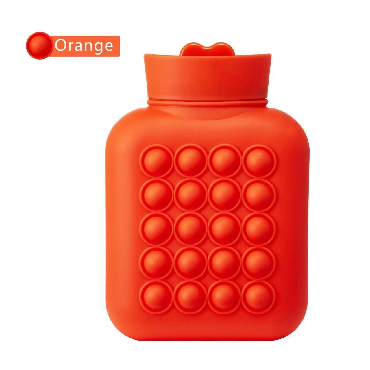 1L Hot Water Bottle for Pain Relief BPA Free and Food Grade Silicone Material Soft Cover Included