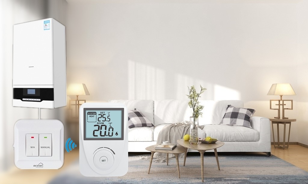 Non Programmable Wireless Boiler Heating Thermostat