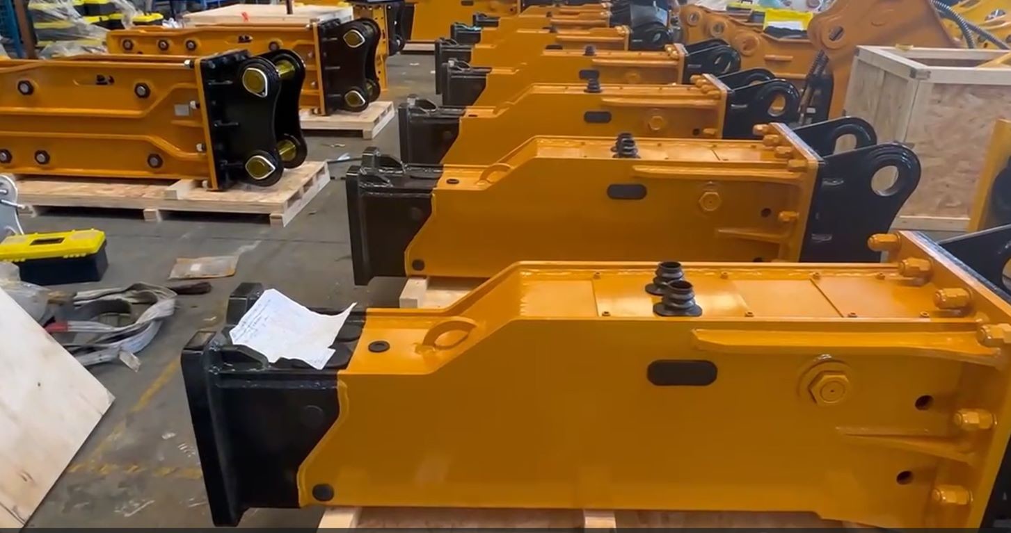 18-26Ton Excavator Tool Chisel 140mm Rock Breaker Jack Hammer Box Type Silence Type