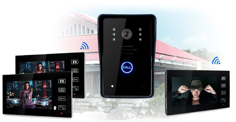 7 Inch Vila Video Door Phone Wireless Video Door Intercom Access Control System