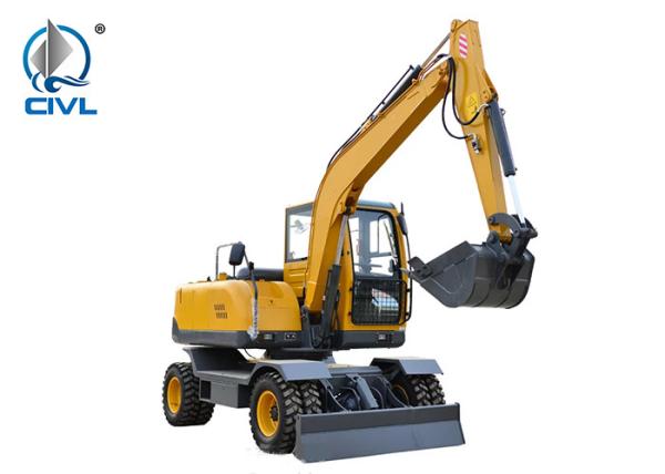 6000kg Wheeled Excavator / Mini Tire Excavators / Wood Grabber New Compact